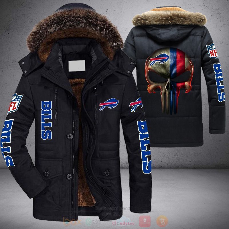 NFL Buffalo Bills Punisher Skull Parka Jacket