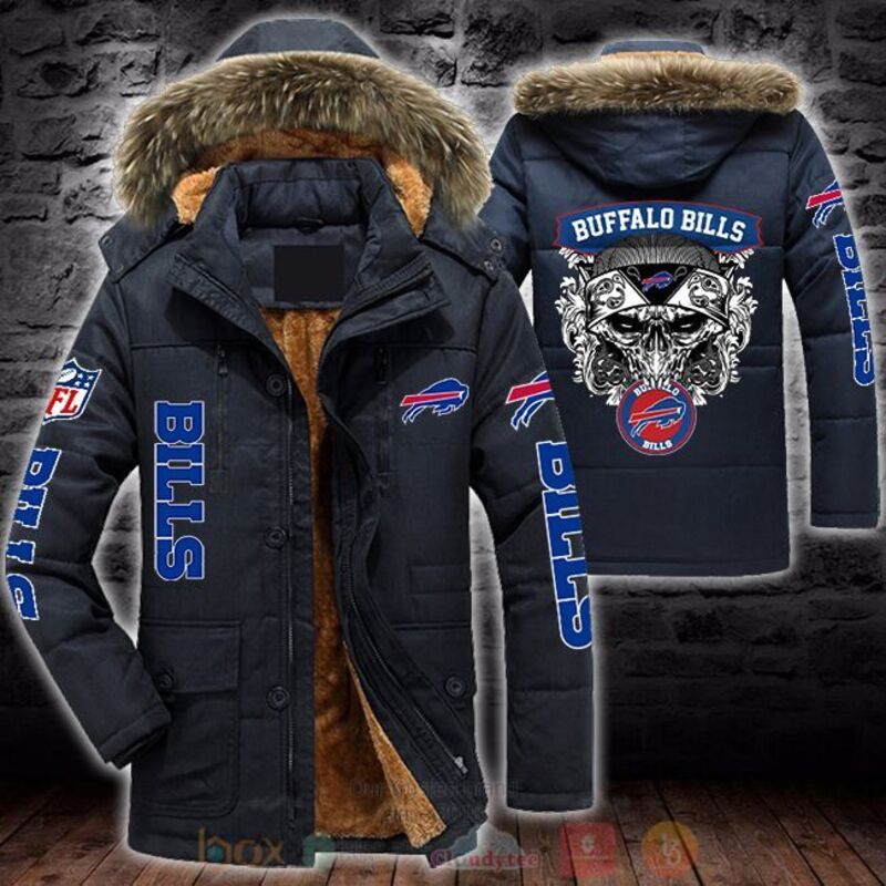 NFL Buffalo Bills Skull Parka Jacket 1