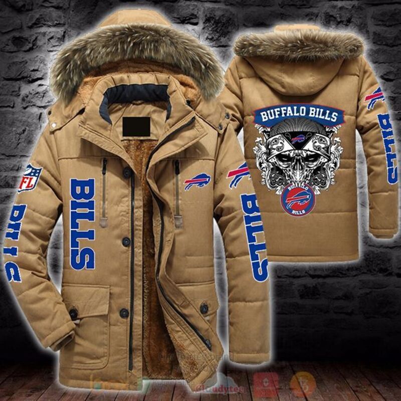 NFL Buffalo Bills Skull Parka Jacket 1 2