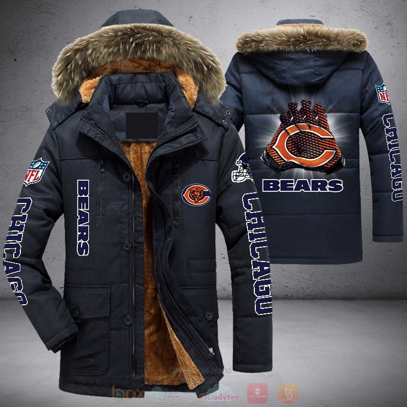 NFL Chicago Bears Football Team Parka Jacket 1