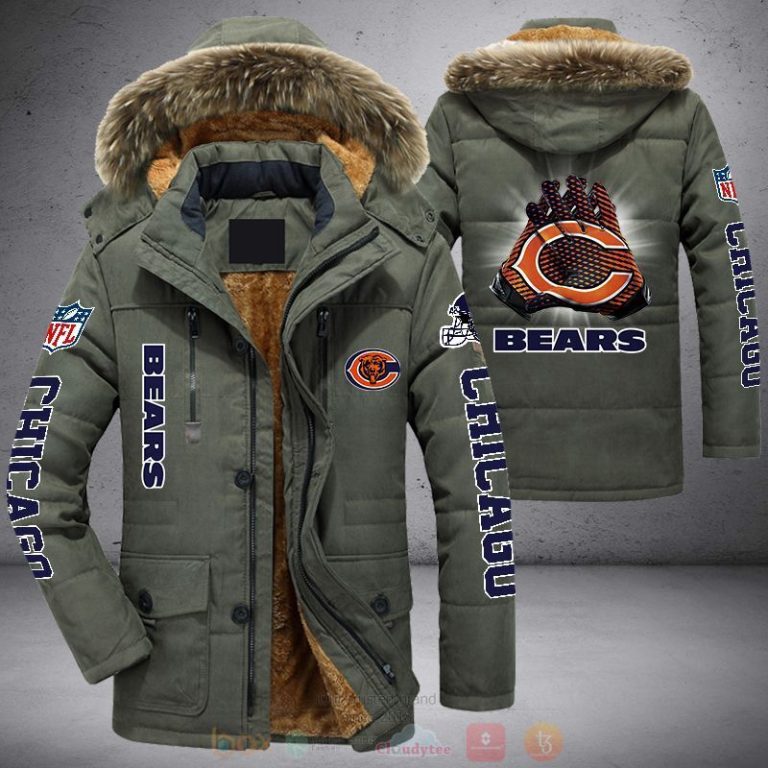 NFL Chicago Bears Football Team Parka Jacket 1 2