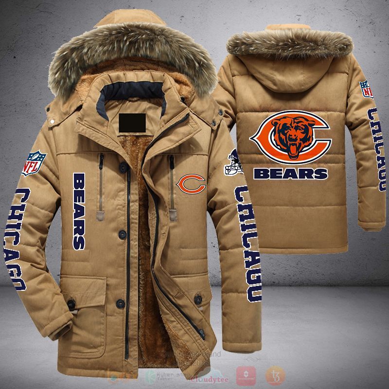 NFL Chicago Bears Parka Jacket 1 2 3