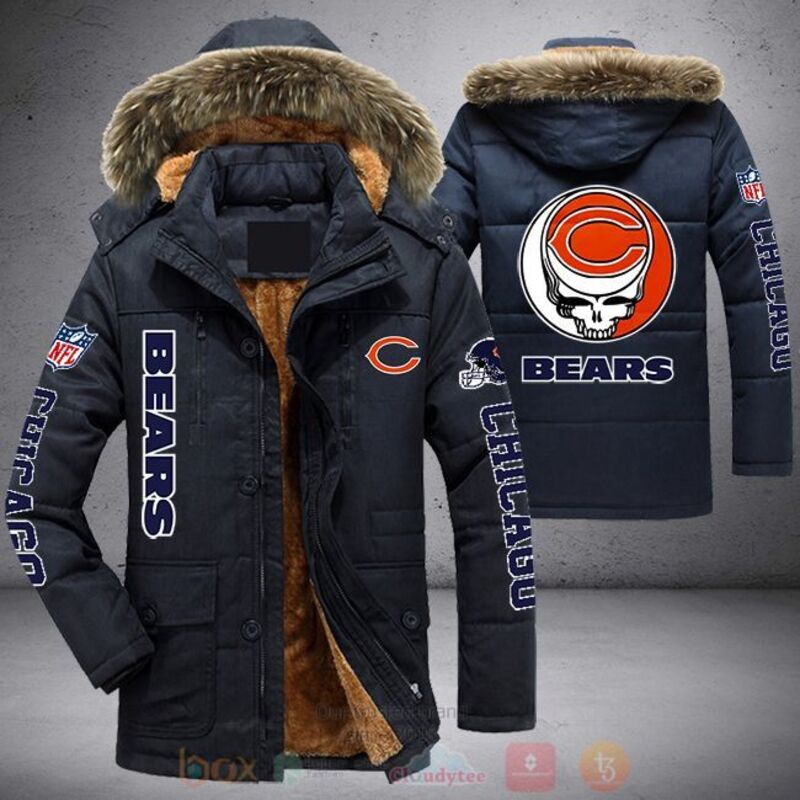 NFL Chicago Bears Skull Parka Jacket 1
