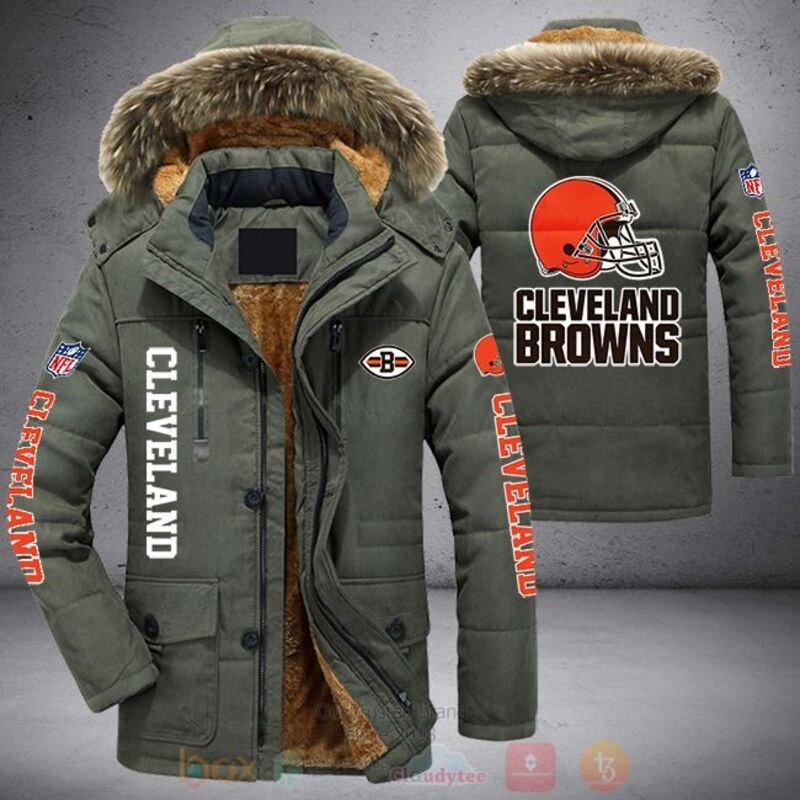 NFL Cleveland Browns Parka Jacket 1 2