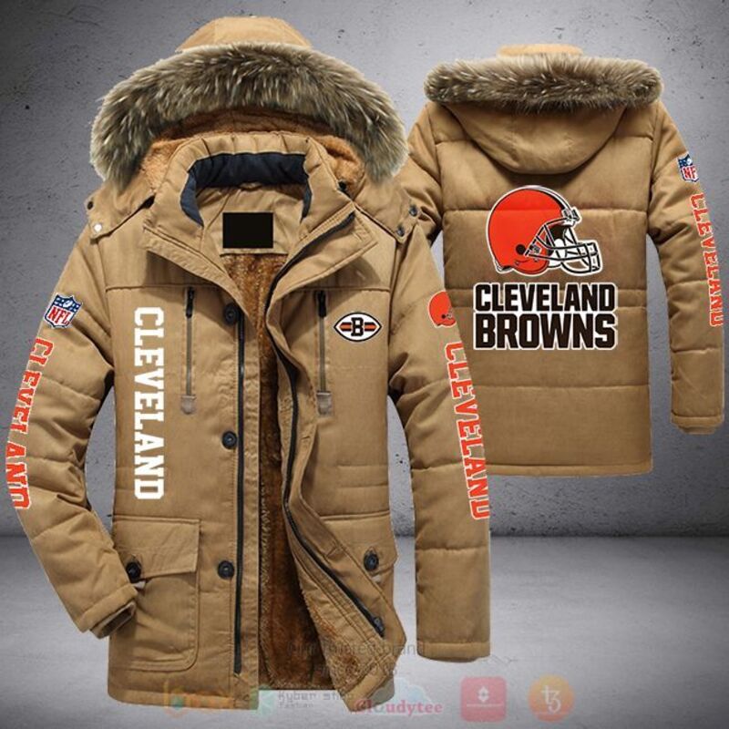 NFL Cleveland Browns Parka Jacket 1 2 3