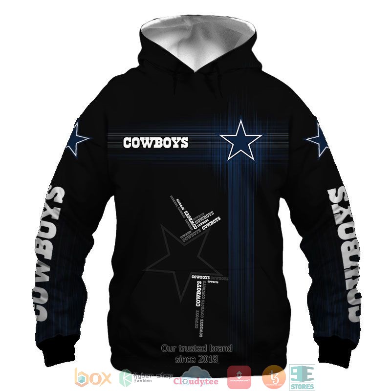 NFL Dallas Cowboys Black Navy 3d shirt hoodie