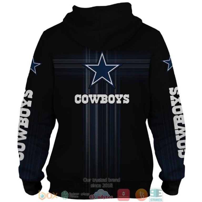 NFL Dallas Cowboys Black Navy 3d shirt hoodie 1