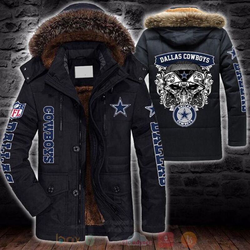 NFL Dallas Cowboys Skull Parka Jacket