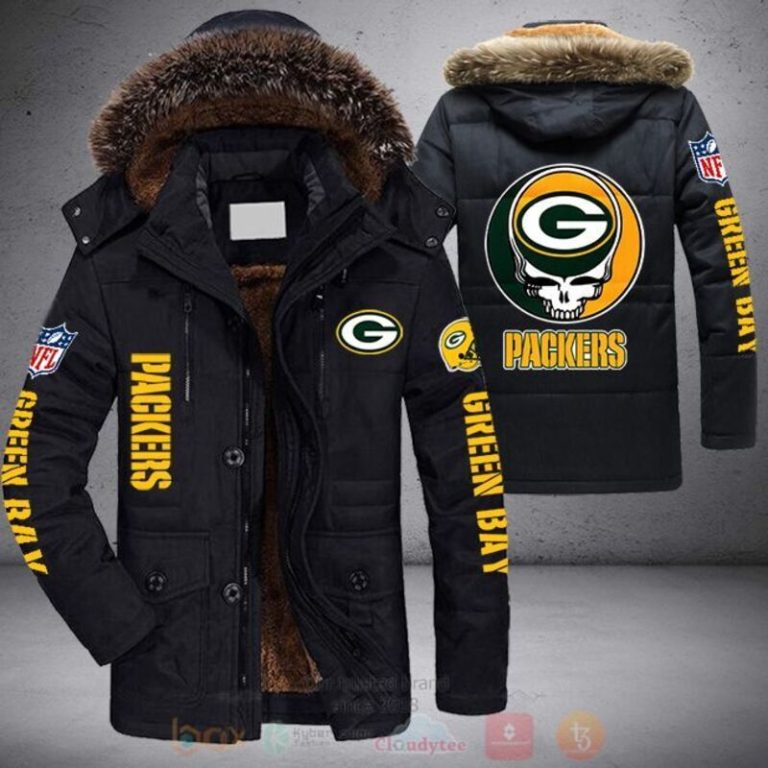 NFL Green Bay Packers Skull Parka Jacket