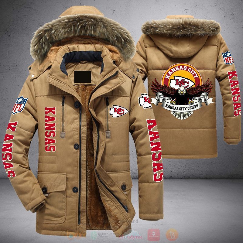 NFL Kansas City Chiefs Eagle Parka Jacket 1 2 3