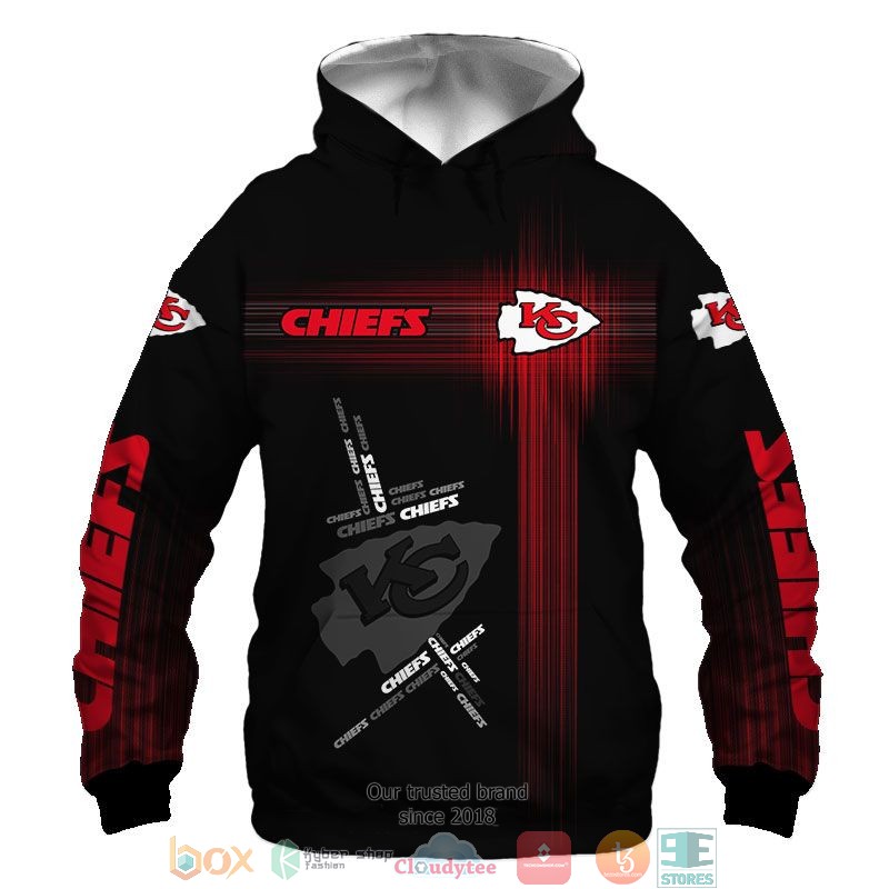 NFL Kansas City Chiefs Red 3d shirt hoodie