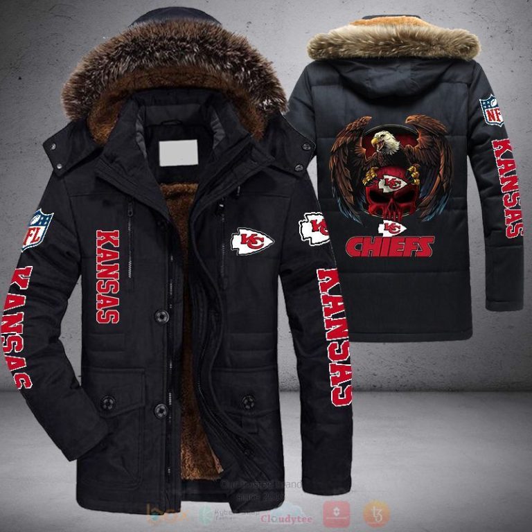 NFL Kansas City Chiefs Skull Eagle Parka Jacket