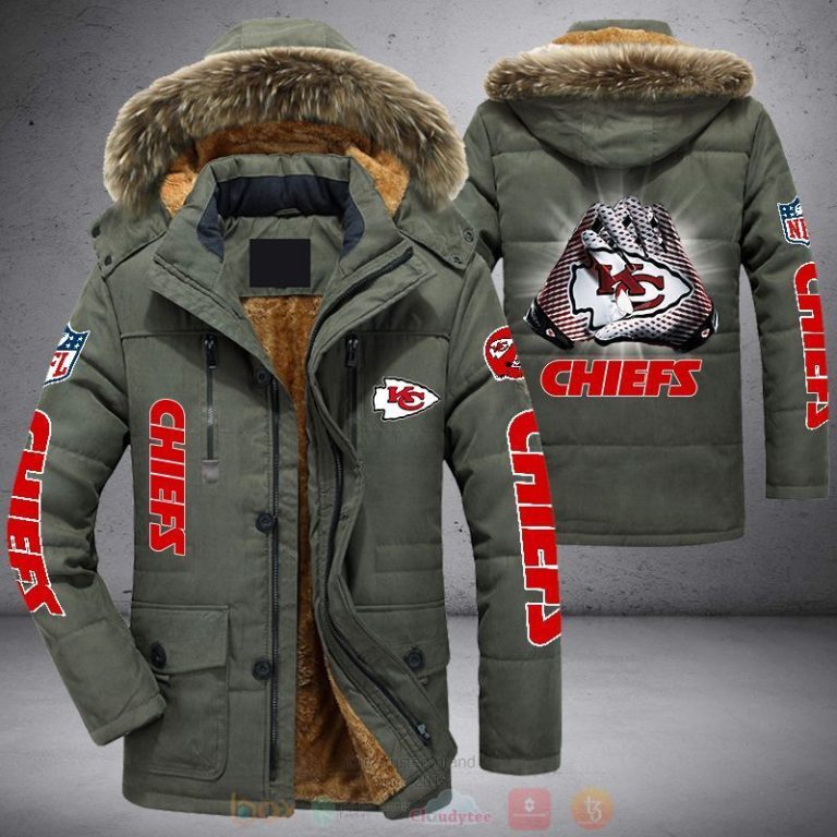 NFL Kansas City Chiefs Skull White Parka Jacket 1 2