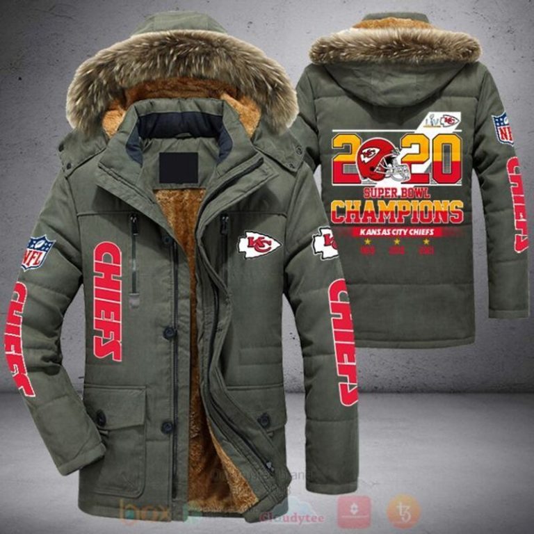 NFL Kansas City Chiefs Super Bowl 2020 Champions Parka Jacket 1 2