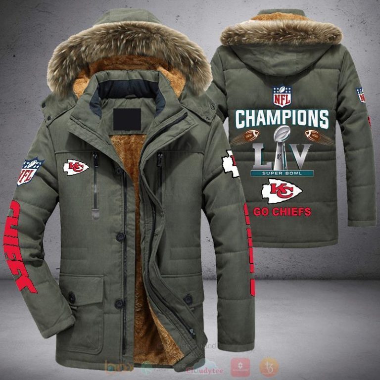 NFL Kansas City Chiefs Super Bowl LIV Parka Jacket 1 2