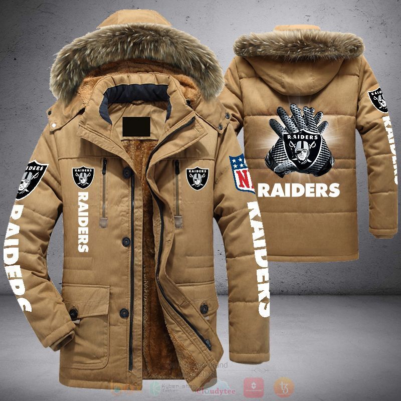 NFL Las Vegas Raiders Parka Jacket 1 2 3