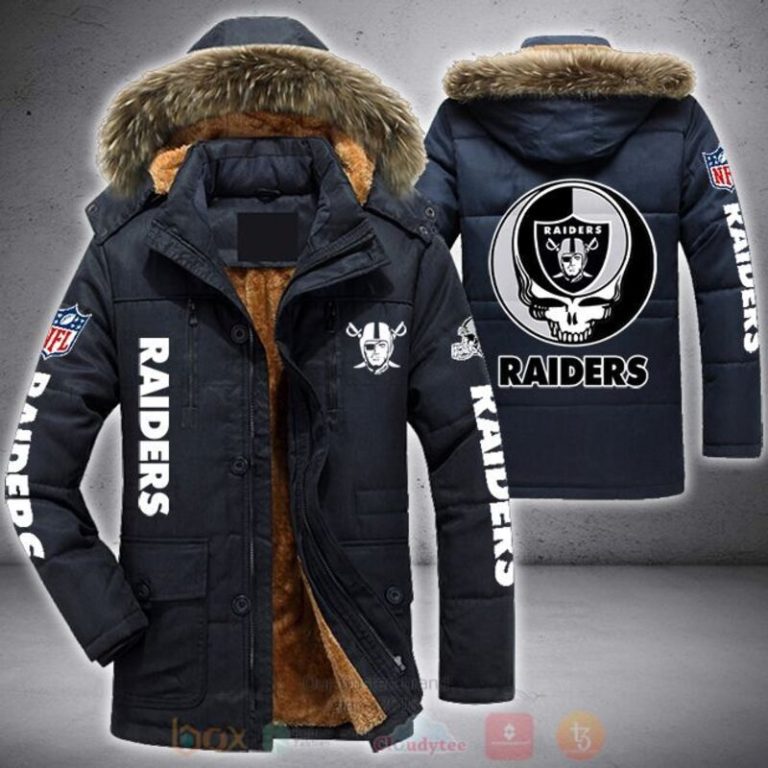 NFL Las Vegas Raiders Skull Parka Jacket 1