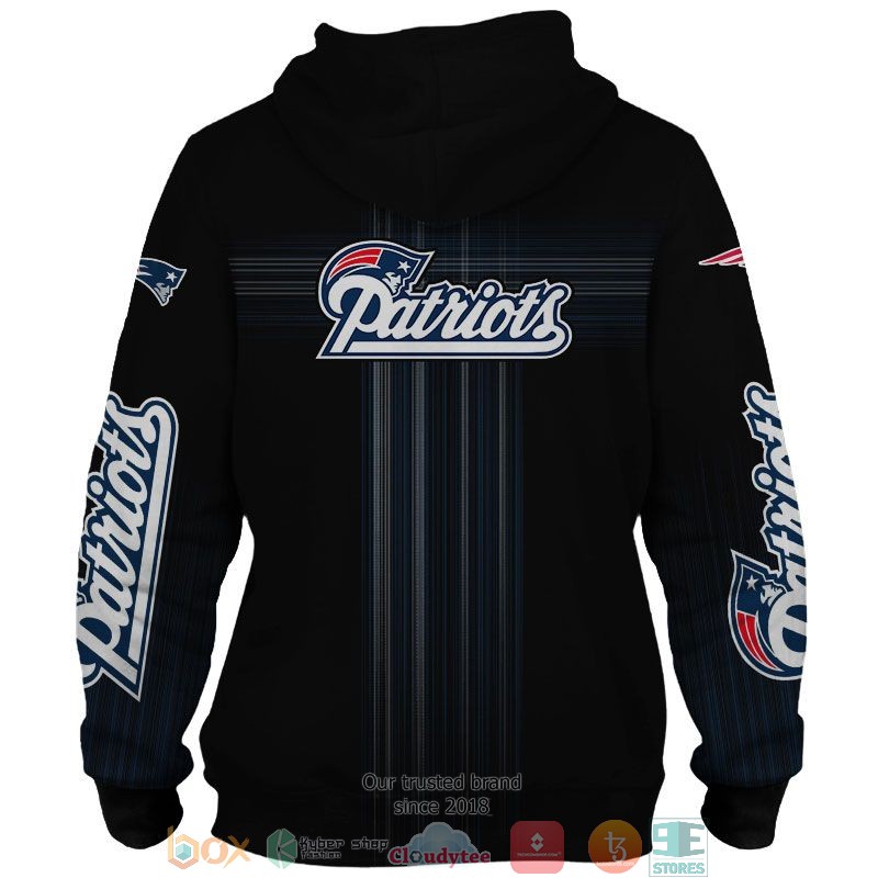 NFL New England Patriots Navy 3d shirt hoodie 1