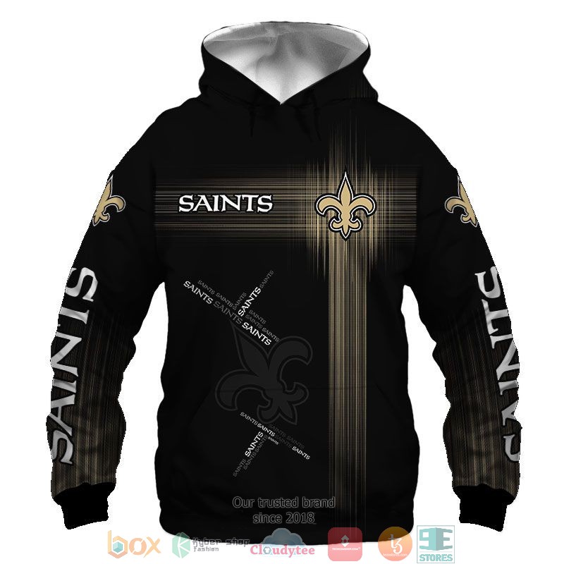 NFL New Orleans Saints Gold 3d shirt hoodie