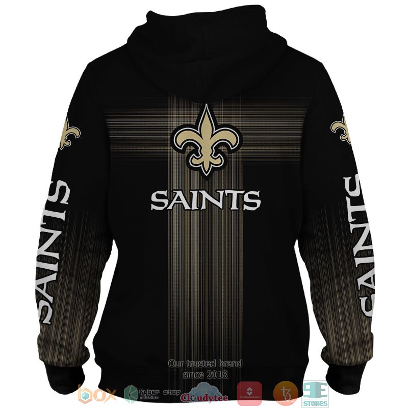NFL New Orleans Saints Gold 3d shirt hoodie 1