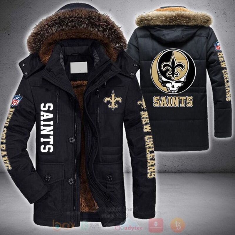 NFL New Orleans Saints Skull Parka Jacket