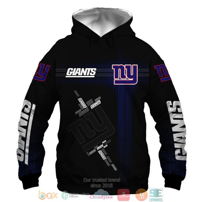 NFL New York Giants Blue 3d shirt hoodie