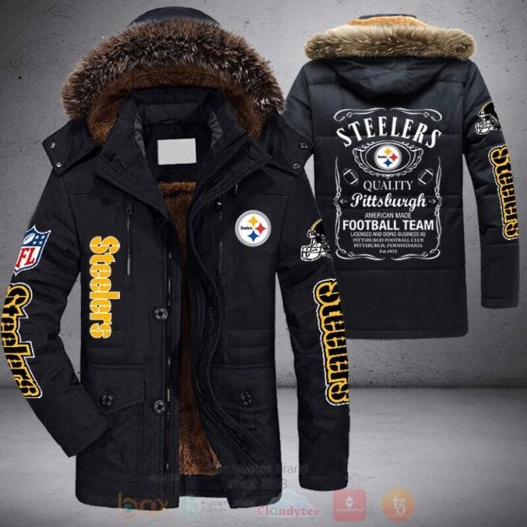 NFL Pittsburgh Steelers Football Team Parka Jacket