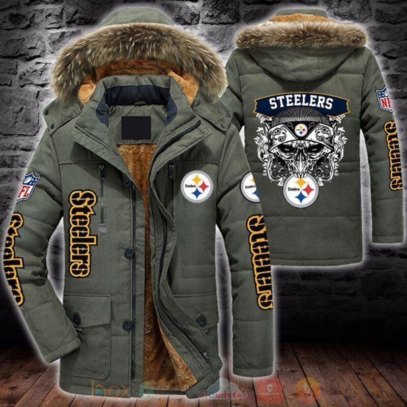 NFL Pittsburgh Steelers Parka Jacket 1 2 3