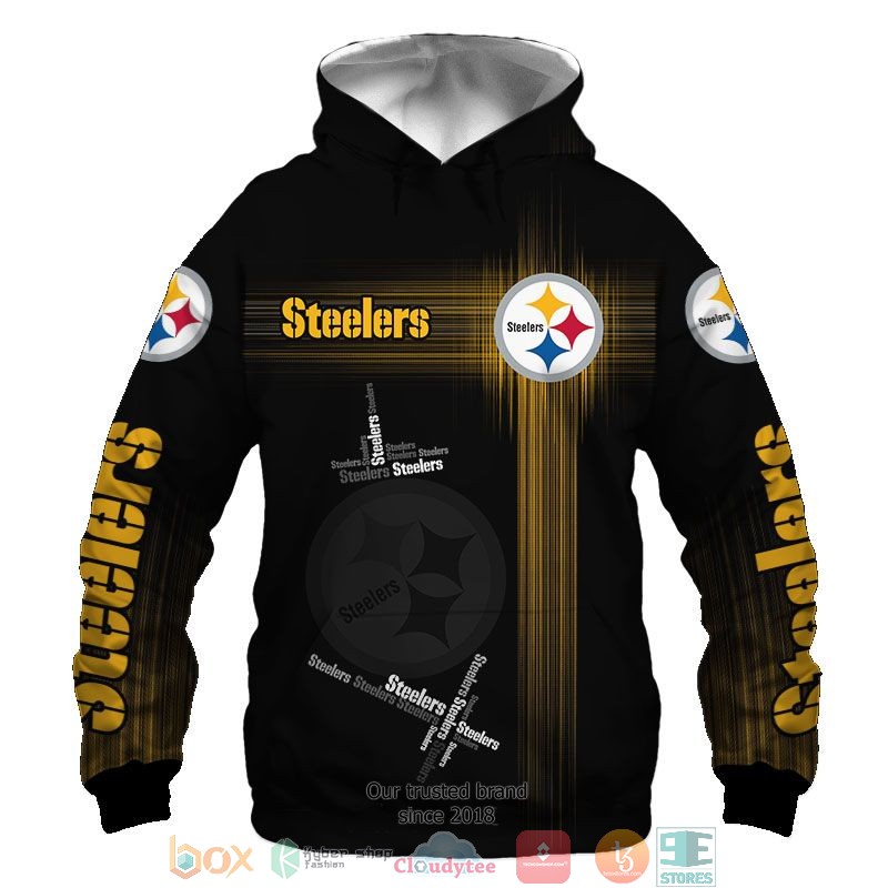 NFL Pittsburgh Steelers Yellow 3d shirt hoodie