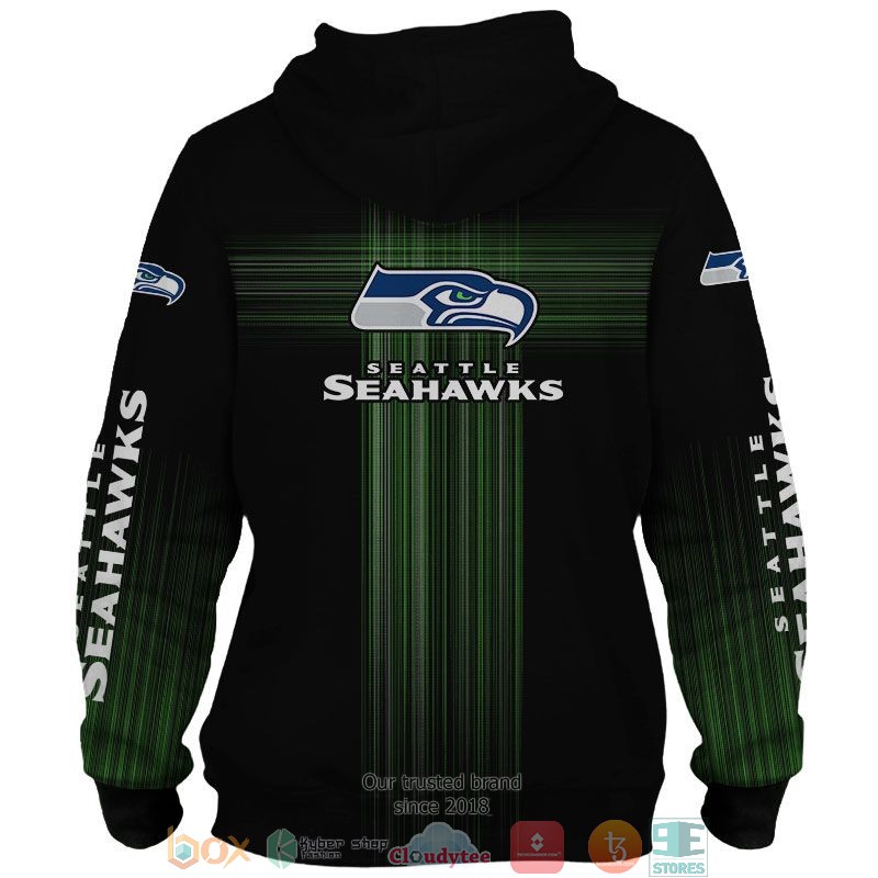 NFL Seattle Seahawks Navy Blue 3d shirt hoodie 1