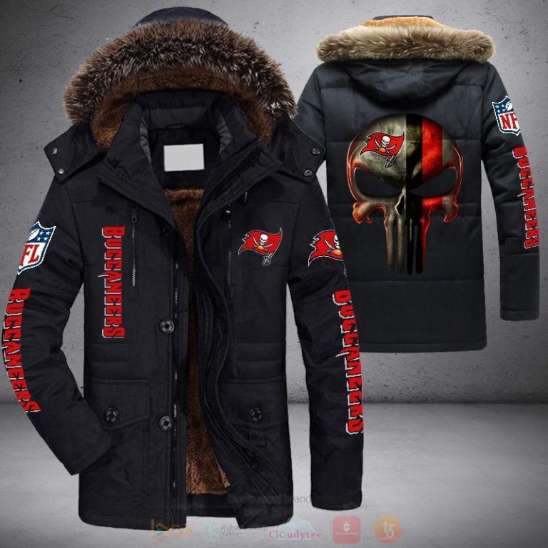 NFL Tampa Bay Buccaneers Punisher Skull Parka Jacket