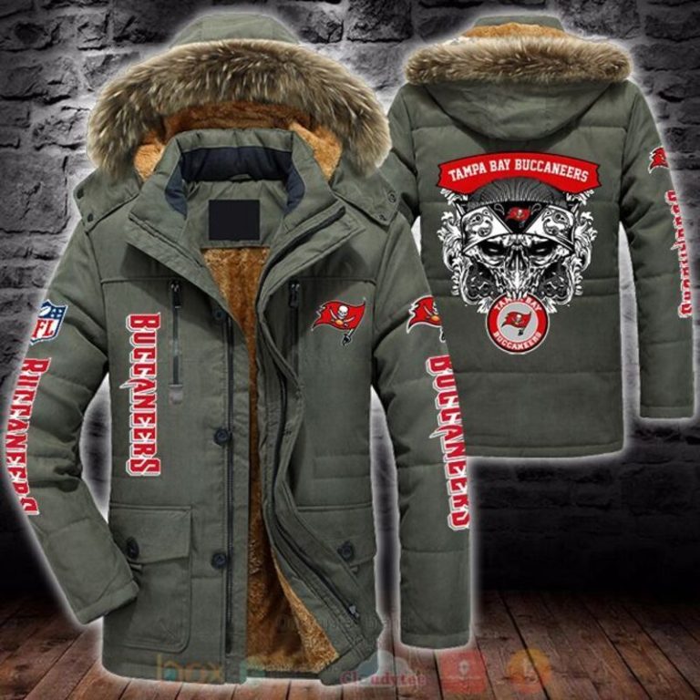 NFL Tampa Bay Buccaneers Skull Parka Jacket 1 2