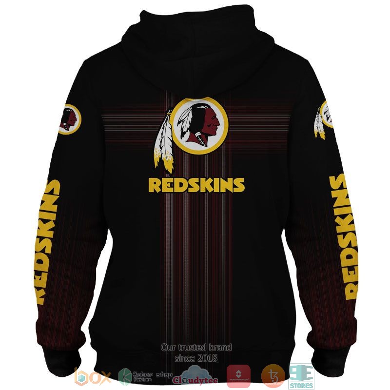 NFL The Washington Redskin Dark Red 3d shirt hoodie 1