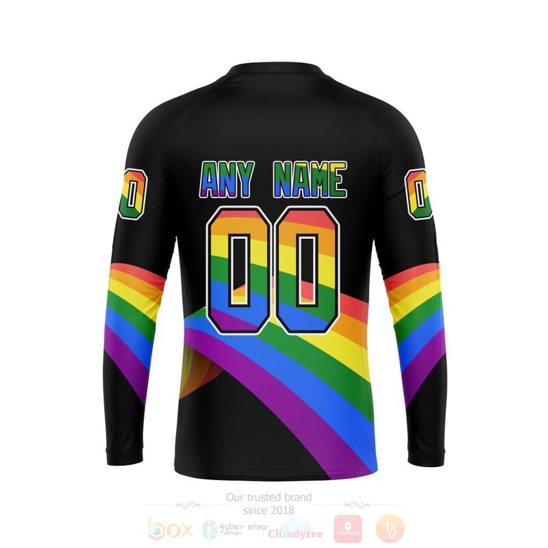 NHL Edmonton Oilers Love LGBT Pride Personalized Custom 3D Hoodie Shirt 1 2 3 4 5