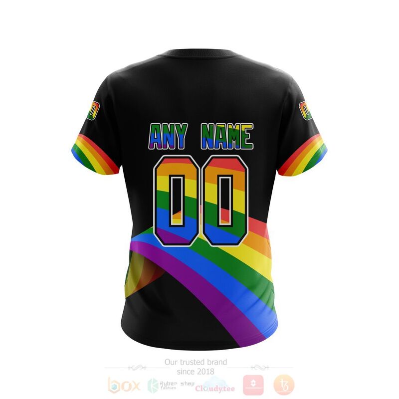 NHL Edmonton Oilers Love LGBT Pride Personalized Custom 3D Hoodie Shirt 1 2 3 4 5 6