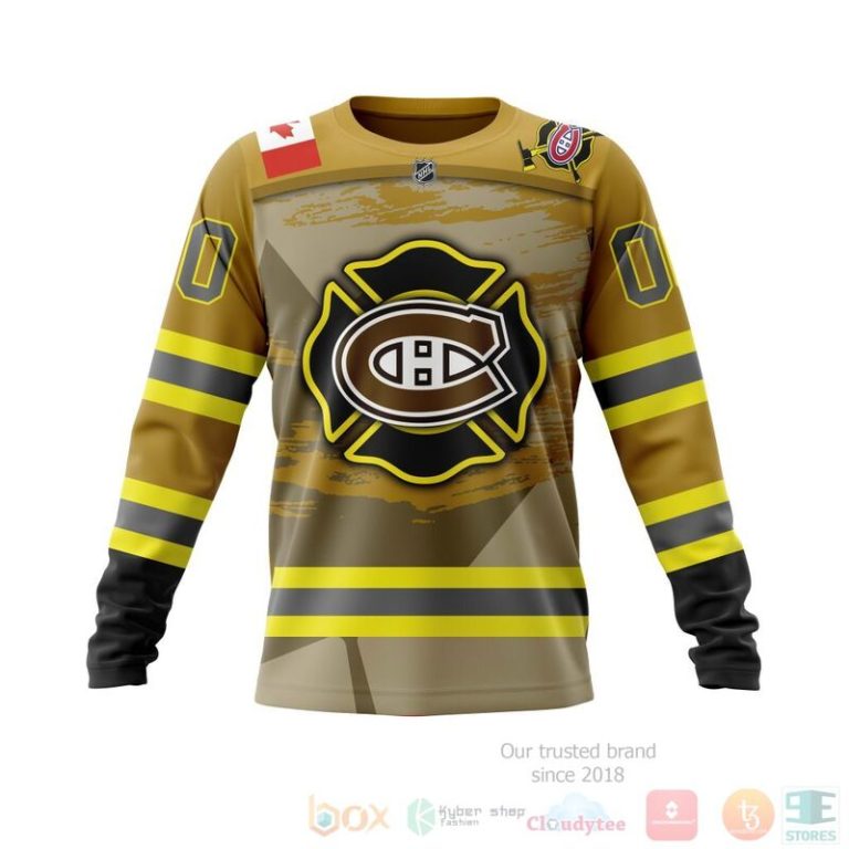 NHL Montreal Canadiens Honnor Firefighter 3D Hoodie Shirt 1 2