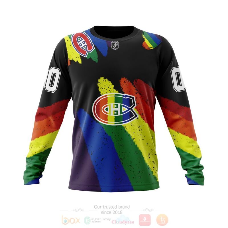 NHL Montreal Canadiens LGBT Pride Personalized Custom 3D Hoodie Shirt 1 2 3