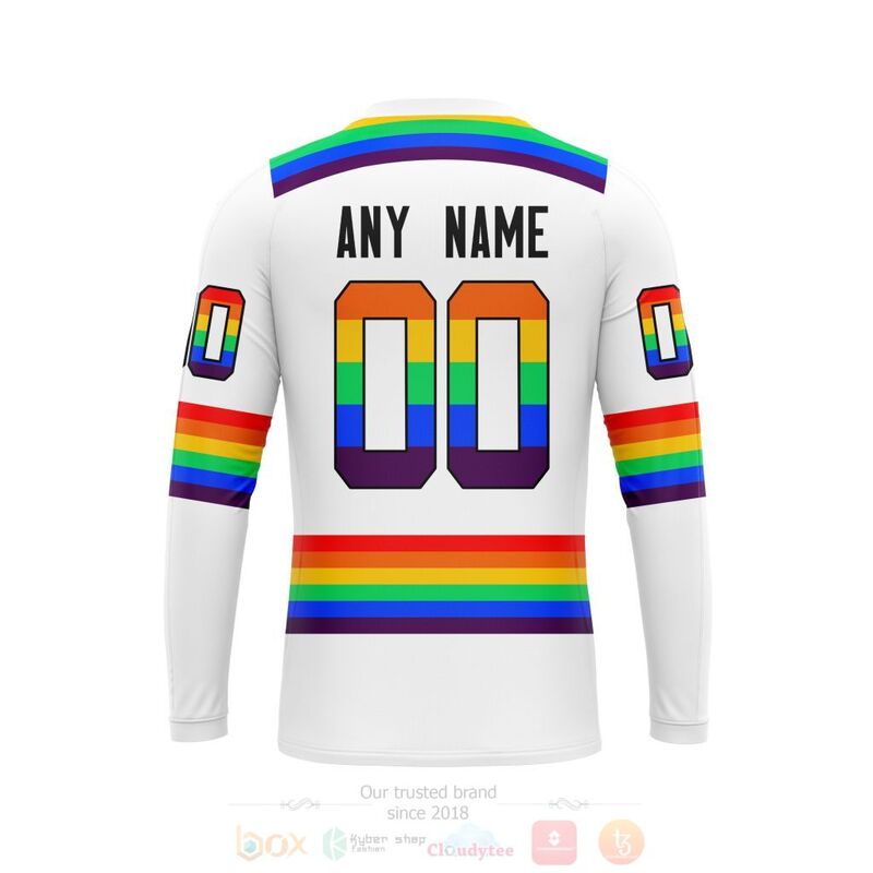 NHL Montreal Canadiens LGBT Pride White Personalized Custom 3D Hoodie Shirt 1 2 3 4 5