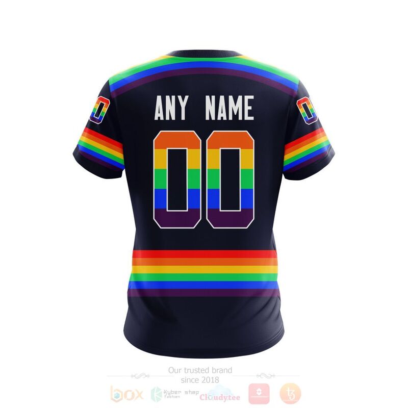 NHL New York Rangers LGBT Pride Navy Color Personalized Custom 3D Hoodie Shirt 1 2 3 4 5 6