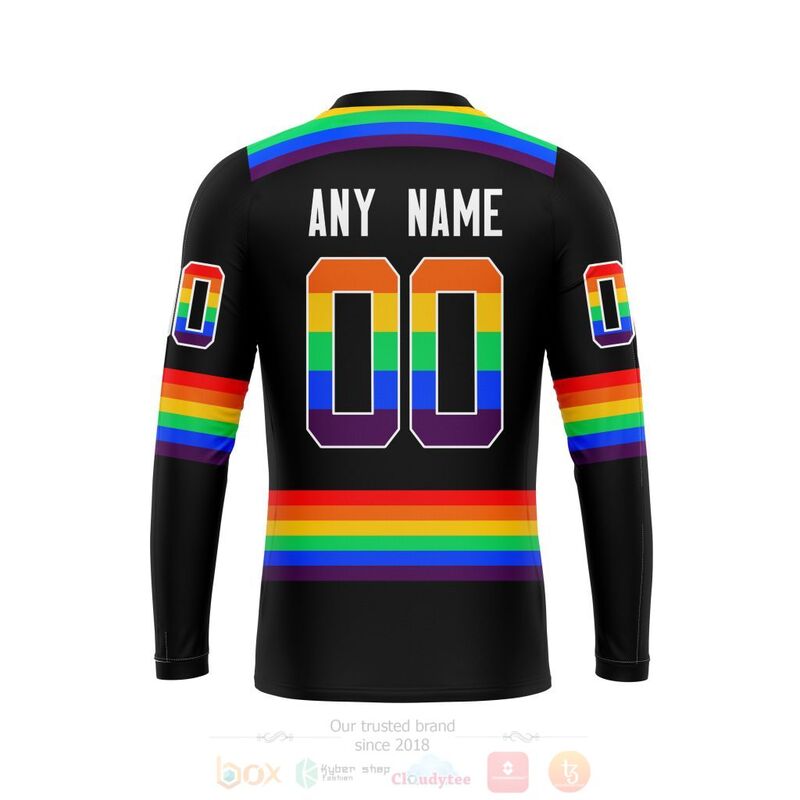 NHL Philadelphia Flyers LGBT Pride Black Personalized Custom 3D Hoodie Shirt 1 2 3 4 5