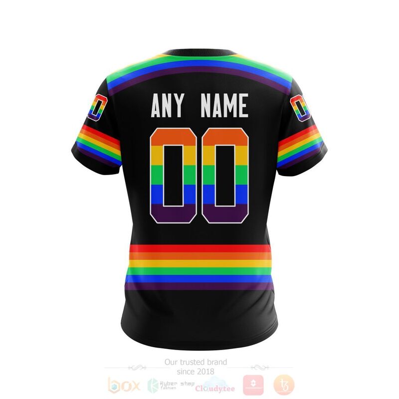 NHL Philadelphia Flyers LGBT Pride Black Personalized Custom 3D Hoodie Shirt 1 2 3 4 5 6