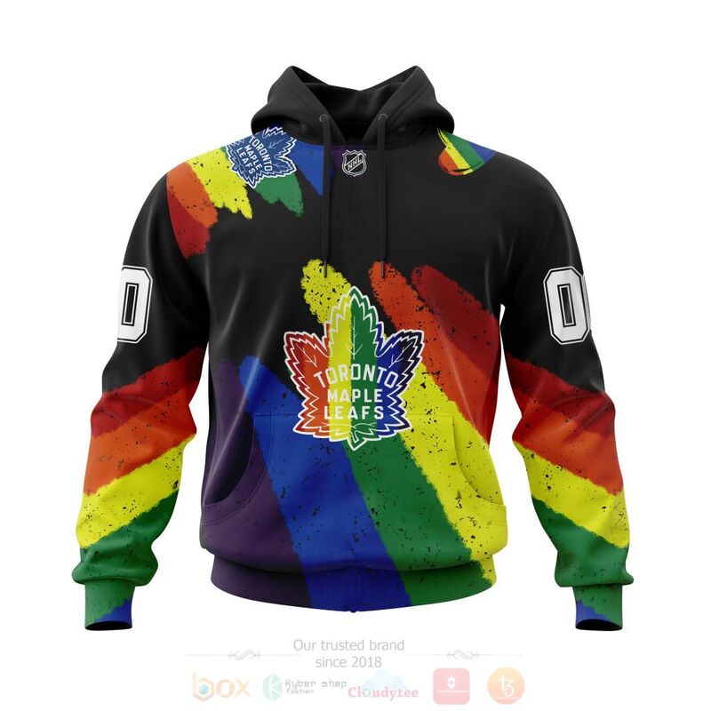 NHL Toronto Maple Leafs LGBT Pride Personalized Custom 3D Hoodie Shirt