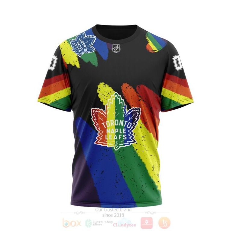 NHL Toronto Maple Leafs LGBT Pride Personalized Custom 3D Hoodie Shirt 1 2