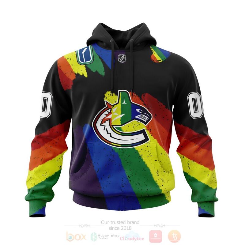 NHL Vancouver Canucks Specialized LGBT Concepts Kits Personalized Custom 3D Hoodie Shirt