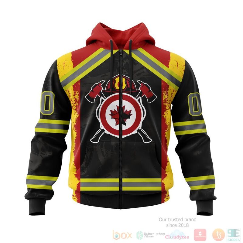 NHL Winnipeg Jets Honnor Firefighter Black 3D Hoodie Shirt 1