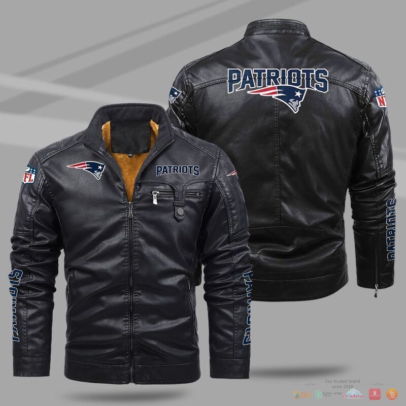 New England Patriots NFL Trend Fleece Leather Jacket