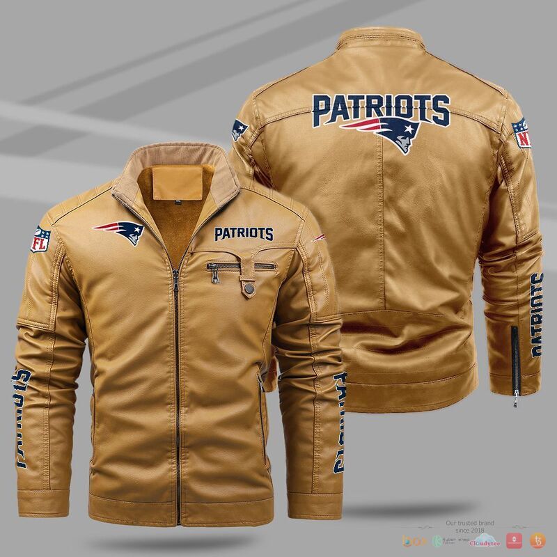 New England Patriots NFL Trend Fleece Leather Jacket 1