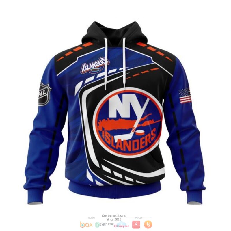 New York Islanders NHL black blue 3D shirt hoodie