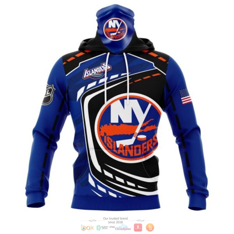 New York Islanders NHL black blue 3D shirt hoodie 1 2 3