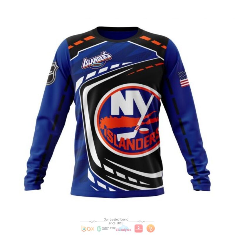 New York Islanders NHL black blue 3D shirt hoodie 1 2 3 4 5